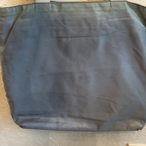 PRADA TESSOTO  rare NYLON POCKETED TOTE  grayish blue - Picture 5 of 10